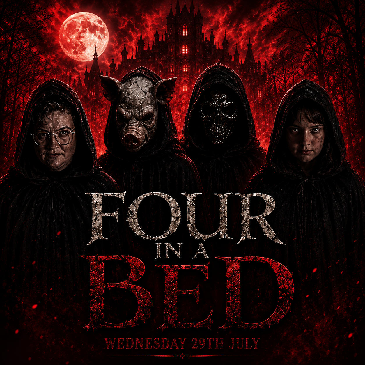 FOUR IN A BED