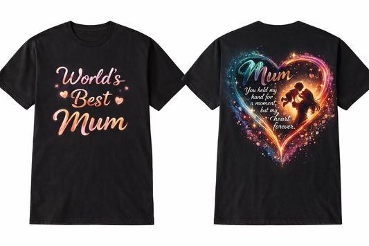 🖤 Mother’s Day Black T-Shirt – “Bold Love” Edition
